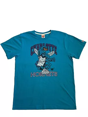 Vintage Charlotte Hornets Homage T Shirt NBA Short Sleeve Mens L Basketball • $25.99