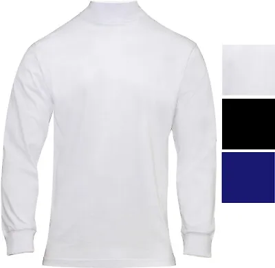 Turtleneck Warm High Collar Neck Uniform Top Long Sleeve Mock Shirt Sweater • $21.99