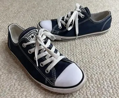 Converse All Star Women's Girl's Teen Size 6 Blue Low Top Sneaker Shoes • $18.95