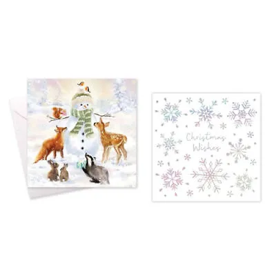 Christmas Cards - 10 Pack Luxury Envelopes Glitter Assorted Cute Traditional • £2.99