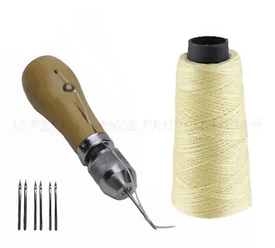 JCP Leather Canvas Tent Sewing Awl Quick Stitch Repair Tool Heavy Duty Thread • $17.99