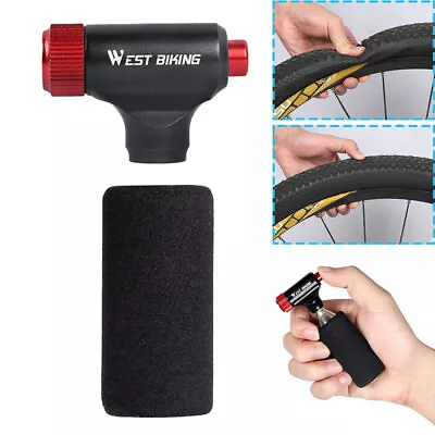 WEST BIKING CO2 Bike Pump Premium Quality Easy Quick Inflation Of Bicycle Tyres • £12.47