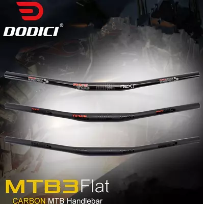 DODICI Mountain Bike Handlebar Carbon Fiber 690-760mm Ultralight MTB Flat Bar • $53.99