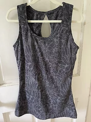 MPG Women's Gray/Black Stretch Keyhole Back Sports Shelf Bra Top Size XS • $9.99