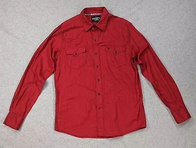 Cinch Shirt Mens Medium Red Paisley Pearl Snap Garth Brooks Seven Western Cowboy • $20