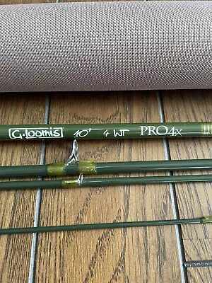 G-loomis Pro4x #4 Line 10' 0   Tube Bag 4pc Used Fly Fishing Rod From Japan • $349.65