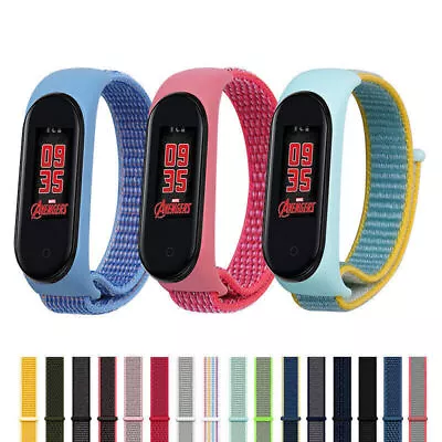 Band Watch Strap For Xiaomi Mi Band 6 5 4 3 2 Nylon Bracelet Wrist Smart • $5.09