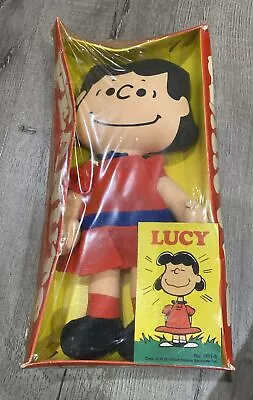 Vintage PEANUTS LUCY Doll 1952 14 Inch Sealed New In Box 1411-8 Ideal • $99.99