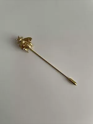 Beautiful Monet Honeybee Bee Stick Pin Vintage Goldtone 3” • $16.99