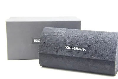 New Dolce & Gabbana Black Flower Authentic Eyeglasses Sunglasses Large Case Only • $48.95