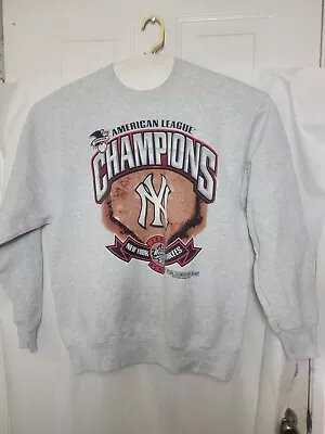NY Yankees VTG Pro Player 1998 A.L. Champions Clubhouse Sweatshirt  Size L (A2) • $44.99