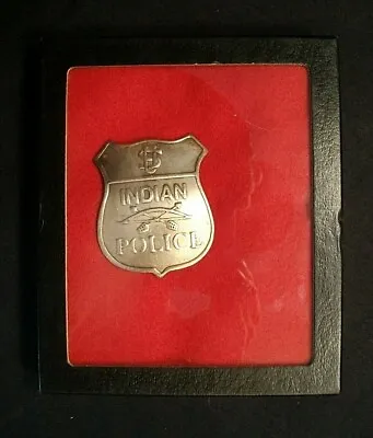 Vintage Old West INDIAN POLICE Silver(?) Badge QUALITY REPRODUCTION • $45