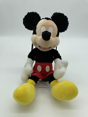 Disney PLUSH Mickey Mouse Fuzzy Ear Bean Bag Stuffed Toy 12” Disneyland Parks • $0.99