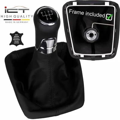 £74.93 • Buy 5-gear Leather ICT Gear Shift Knob Gaiter Boot For Skoda Yeti Typ 5L Facelift A6