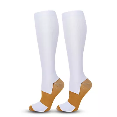 (3 Pairs) Compression Socks 15-20 MmHg Graduated Miracle Support Unisex  • $17.99