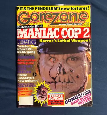 $16 • Buy Gorezone - 1991 Magazine #18 Maniac Cop 2 - With MC & Evil Dead Posters Included