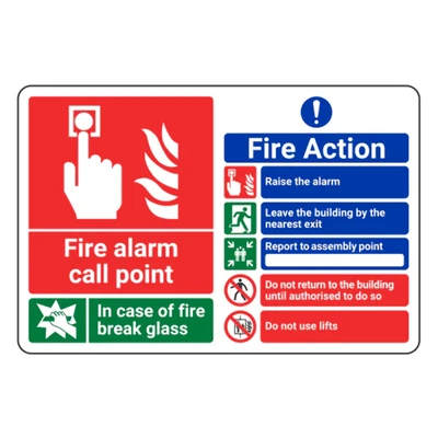 £1.99 • Buy Fire Action Notice - Do Not Use Lifts Multi Sign