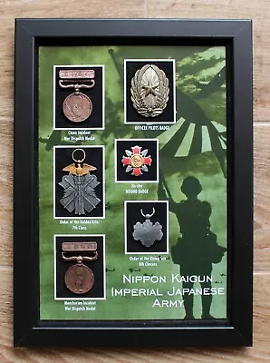 WW2 JAPANESE ORDERS MEDALS & BADGES // A Unique Exhibition Case • £70.74