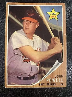 1962 Topps # 99 John Boog Powell Baseball Card Baltimore Orioles Rookie RC • $3