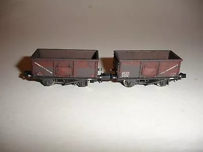 N Gauge Graham Farish 16T Mineral Wagon In Bauxite Weathered Livery X 2 • £16