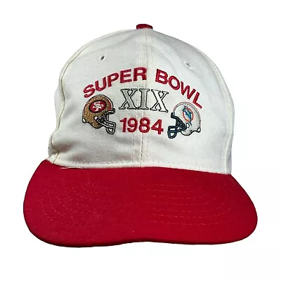 Vintage 1984 Super Bowl XIX San Francisco 49ers Vs Miami Dolphins Snapback Hat • $29.99