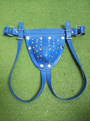 Real Leather Men's Jockstrap Gay Underwear Adult Sexy Thong Codpiece Jock Strap • £47.25