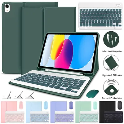 For IPad 10th 9th/8/7/6 Gen Air 5/4/3 Pro 11 Bluetooth Keyboard Mouse Case Cover • £12.99