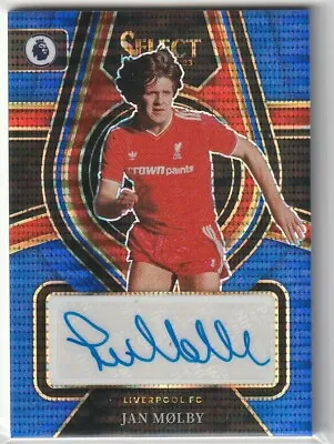 Panini 2022-23 Select Pl Jan Molby Liverpool Blue Pulsar Auto Card Nr Mint.. • £19.50