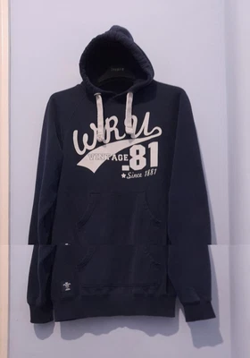 £7.95 • Buy WRU Mens Size Small Navy Blue Winter Hoodie Wales Welsh Rugby Pullover Unisex