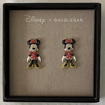 Disney X BAUBLEBAR Minnie Mouse Crystal Rhinestone Stud Earrings • $24