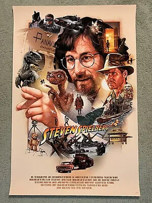 Steven Spielberg Jaws Indiana Jones ET Hook Duel Print Poster Mondo Ruiz Burgos • $699.99