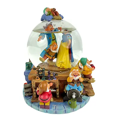 Disney Snow White & The Seven Dwarfs 'I Whistle A Happy Tune' Musical Snow Globe • $45