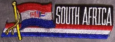 Embroidered International Patch National Flag Of South Africa NEW Streamer • £14.47
