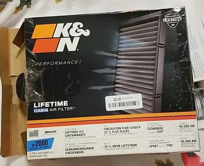 K&N Performance Cabin Air Filters KN Cabin Air Filters - Part# VF2000 Open Box • $32