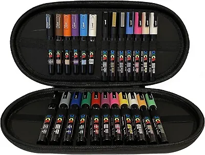 Uni Posca Paint Marker Art Pen Posca Travel Case Set Of 24 Assorted Colours • £62.75