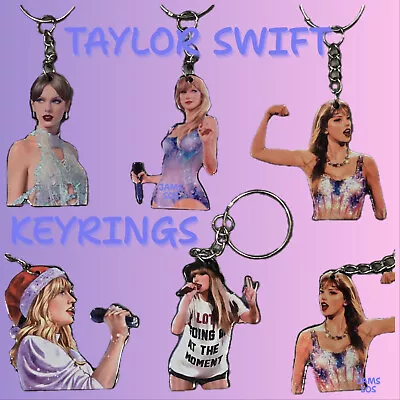 Taylor Swift Keyring Swiftie Key Chain TayloUr Merch Gifts Keyring Fans DRESS • £5.99