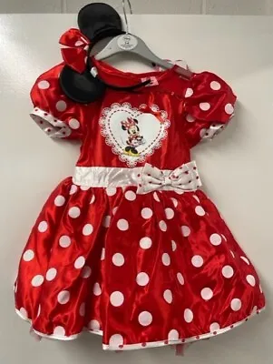 £12.99 • Buy Rubie's Disney Minnie Mouse Red Dress Fancy Dress Child Costume 3-4 Years