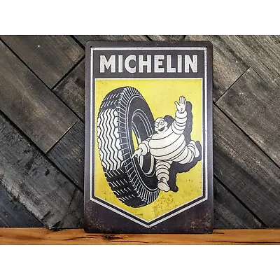 Michelin Tire Sign - Retro Style Michelin Signs - 12in X 8in • $16.50