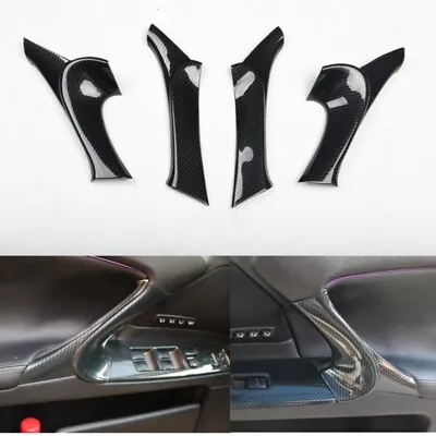 Carbon Fiber Interior Door Armrest Panel Trim For Lexus IS F 250 350 2006-2013 • $40.09