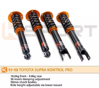 Ksport Kontrol Pro Coilovers Shocks Springs For Toyota Supra 93-98 MkIV • $1105