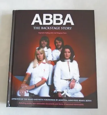 Large Heavy Hardback Book 'abba The Backstage Story ' With A Minor Spine Flaw • £14