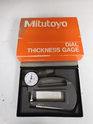Mitutoyo - Model 7321 - Dial Thickness Gage W/ Ceramic Tips - 10/.01mm - PM25 • $199.98