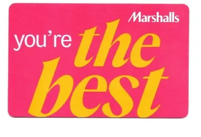 Marshalls You're The Best Gift Card No $ Value Collectible • $1.99