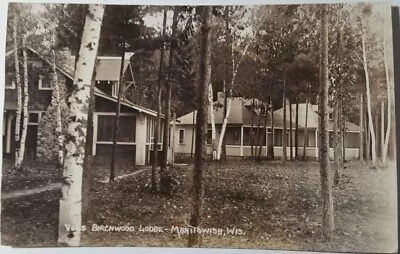 1927 RPPC Birchwood Lodge Manitowish Wisconsin WI Vintage Photo PC • $18