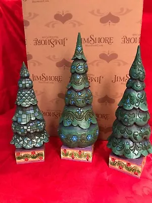 $199.99 • Buy Enesco Jim Shore  O Tannenbaum  4008112 Set Of 3 Christmas Trees