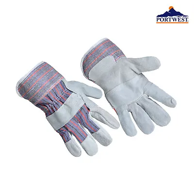 Portwest Canadian Rigger Glove A210 - Comfort Ventilation Workwear Cotton Glove • £6.69