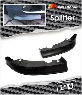 Front Bumper PU Splitters Set Fits 98-06 BMW E46 3-Series Coupe Sedan M-TECH II • $75.99