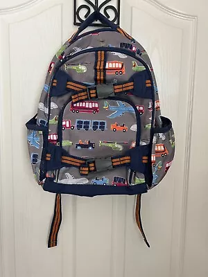 Pottery Barn Kids Boy Brody LARGE BACKPACK School Airplane Car  Truck Train Bus • $14.99