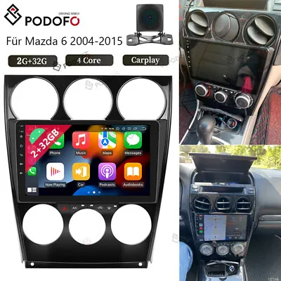 For Mazda 6 2004-2008 Android 13.0 Car Radio Stereo Player GPS Navi WiFi CarPlay • $168.99