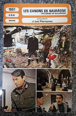 £5 • Buy US Epic War Movie The Guns Of Navarone Gregory Peck French Film Trade Card